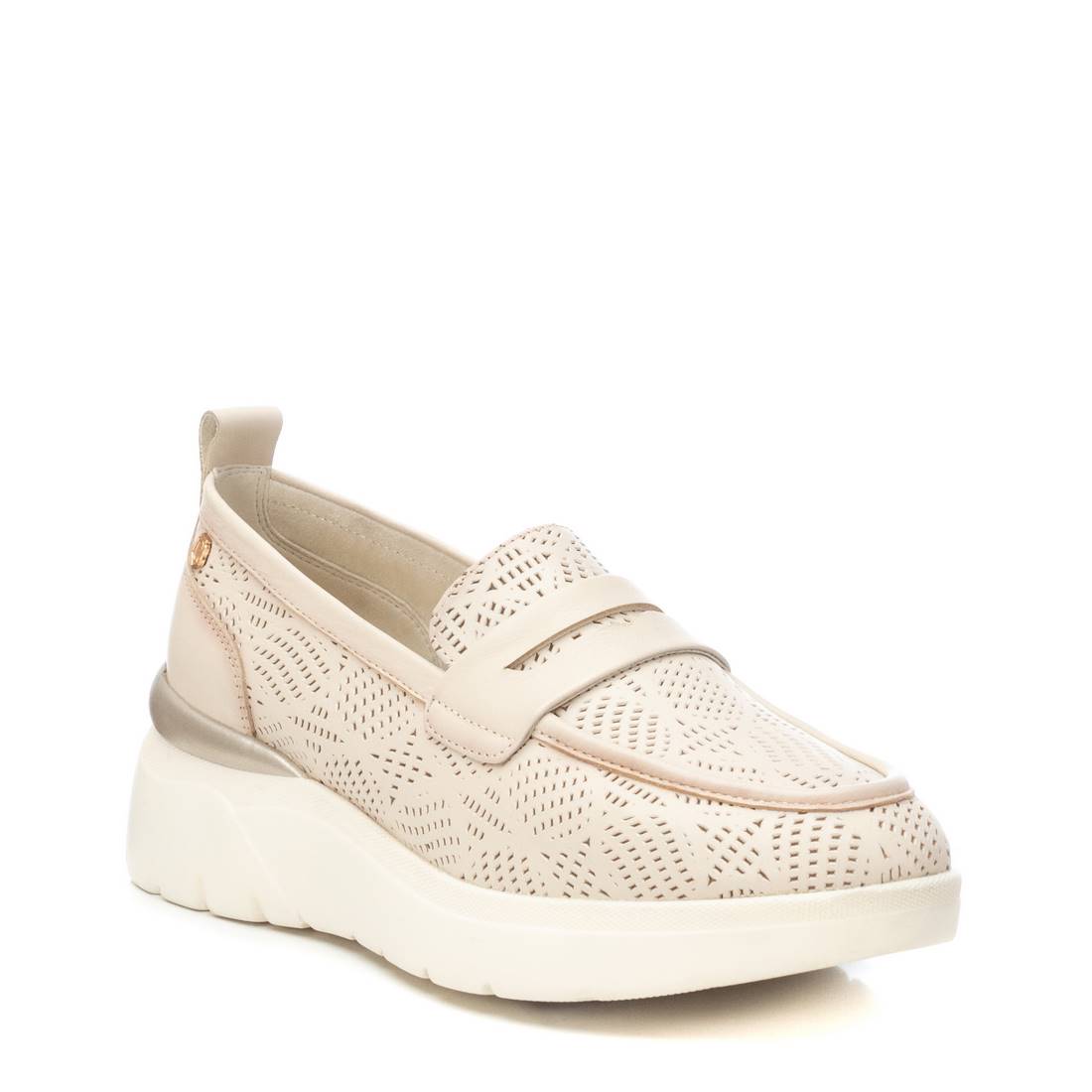 Carmela 16142801 mocassins cuir blanc perforé