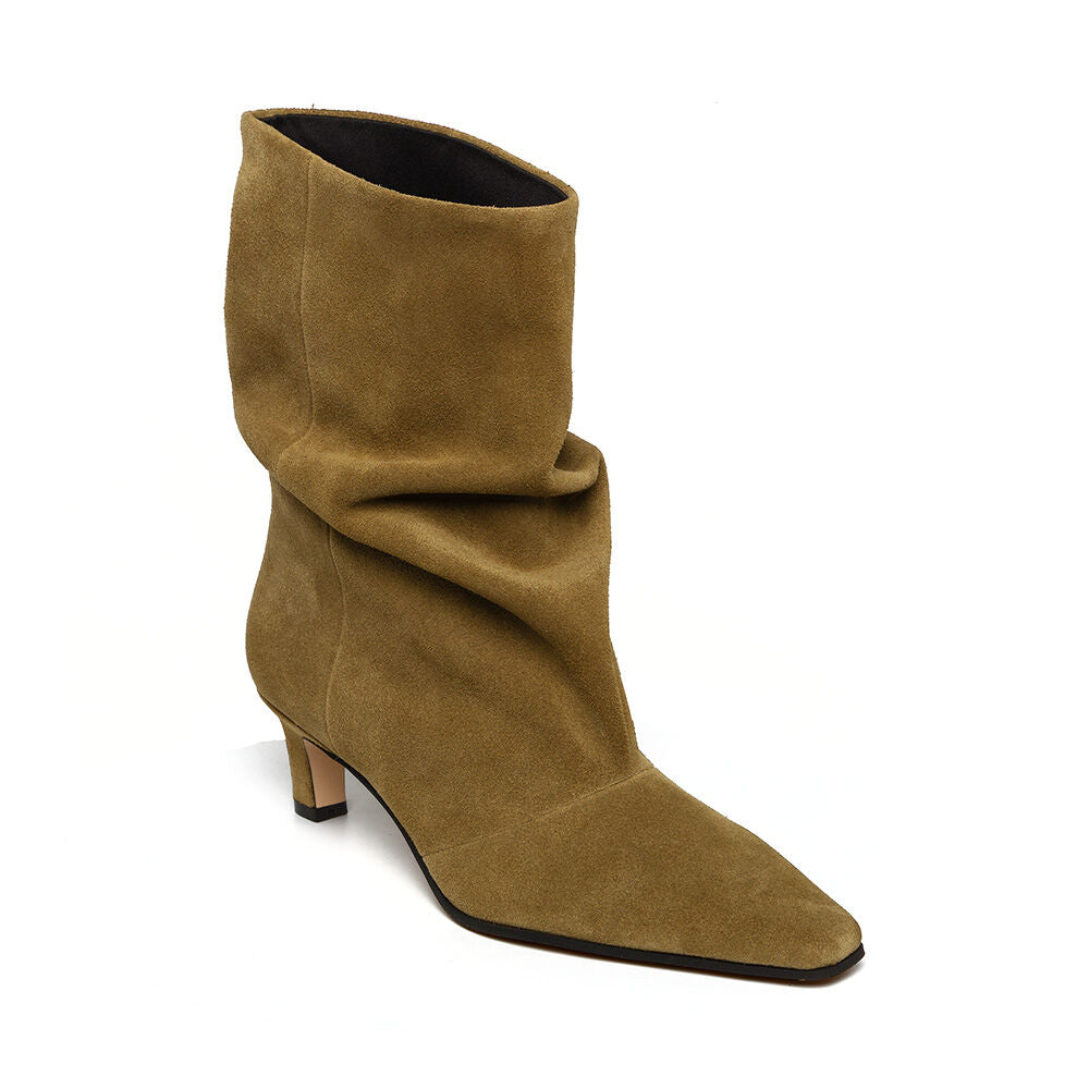 Steve Madden Vexa bottine suède kaki talon 3 cm