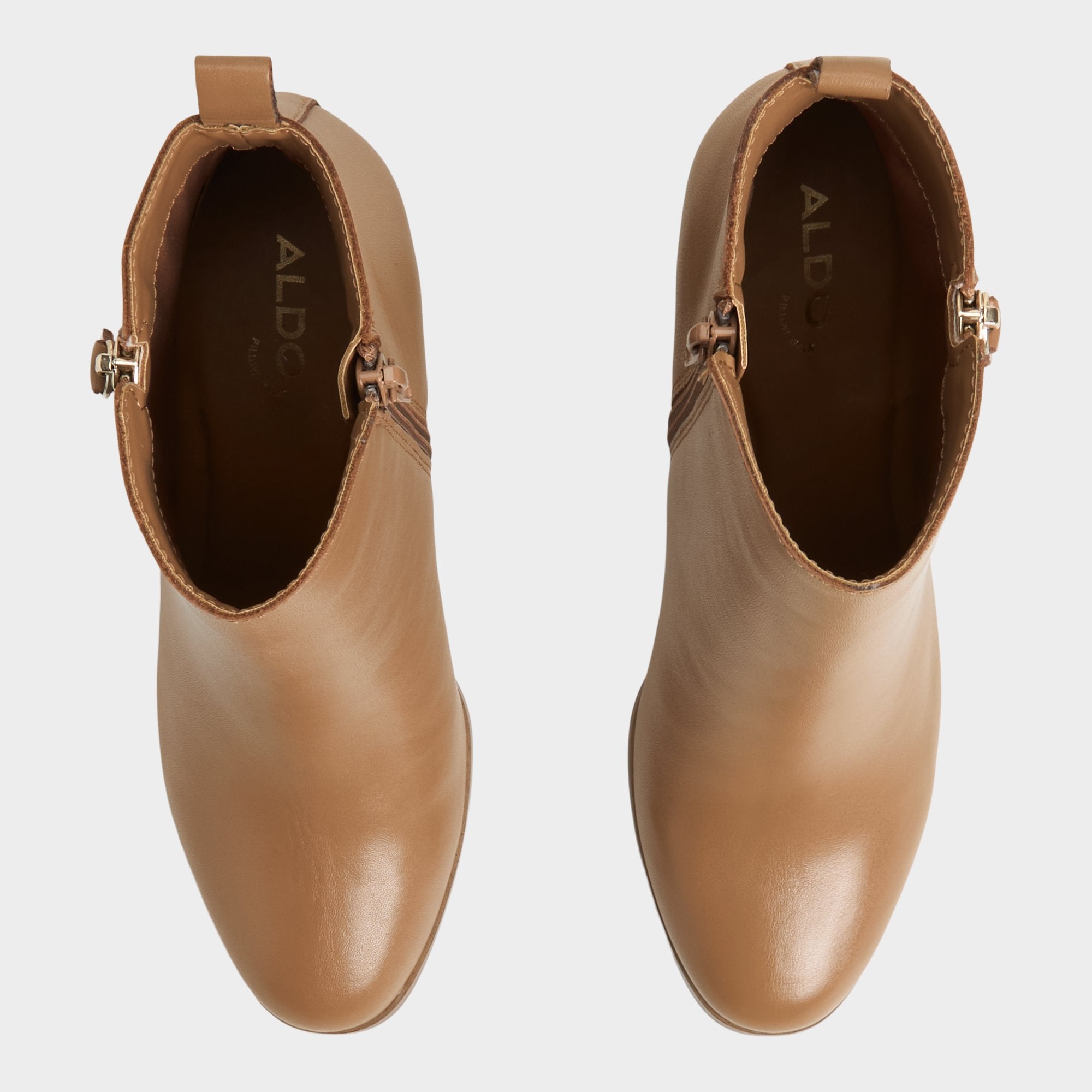 ALDO Noemieflex bottine cuir talon bloc fermeture zip