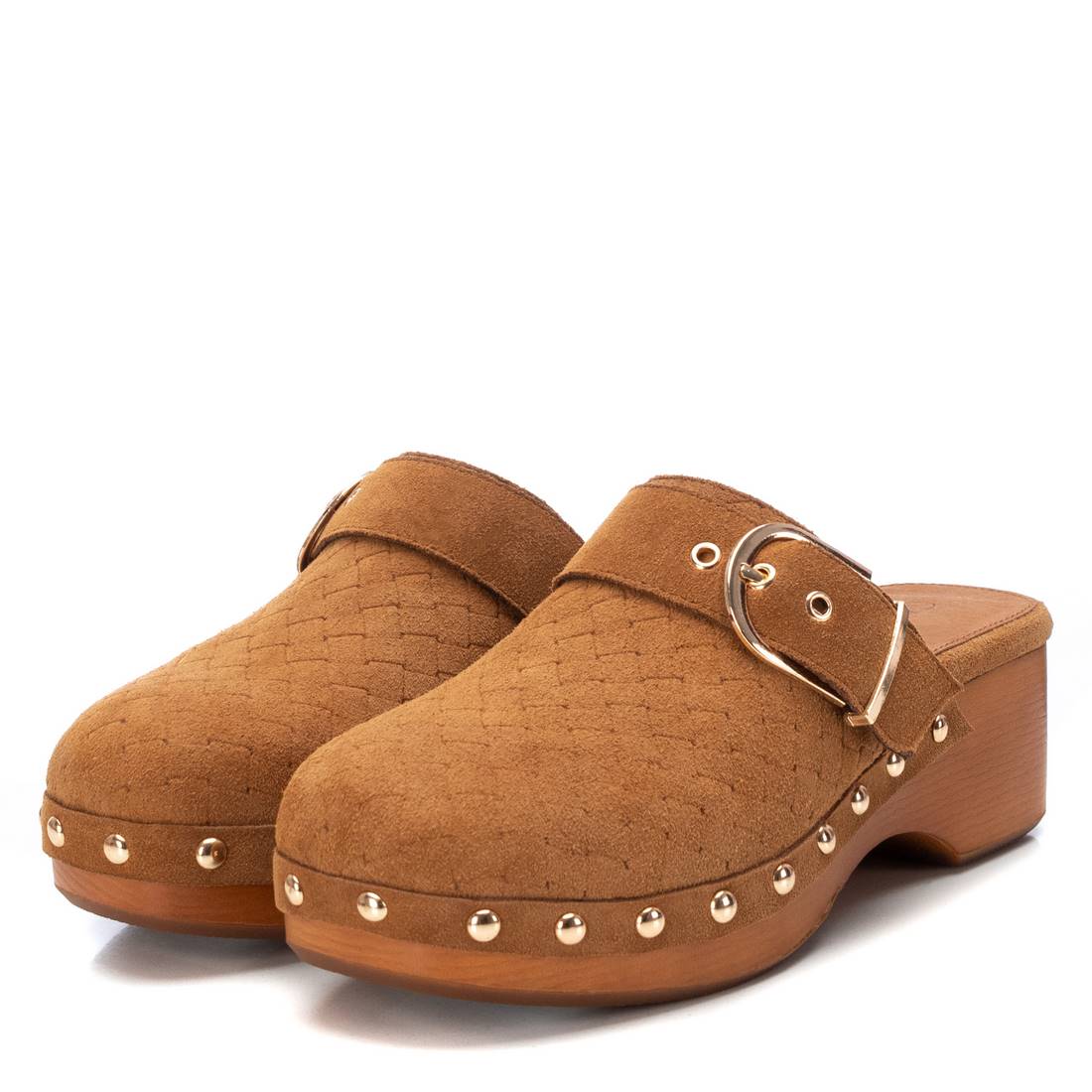 Carmela 16063401 sabot marron cuir suédé talon 5 cm