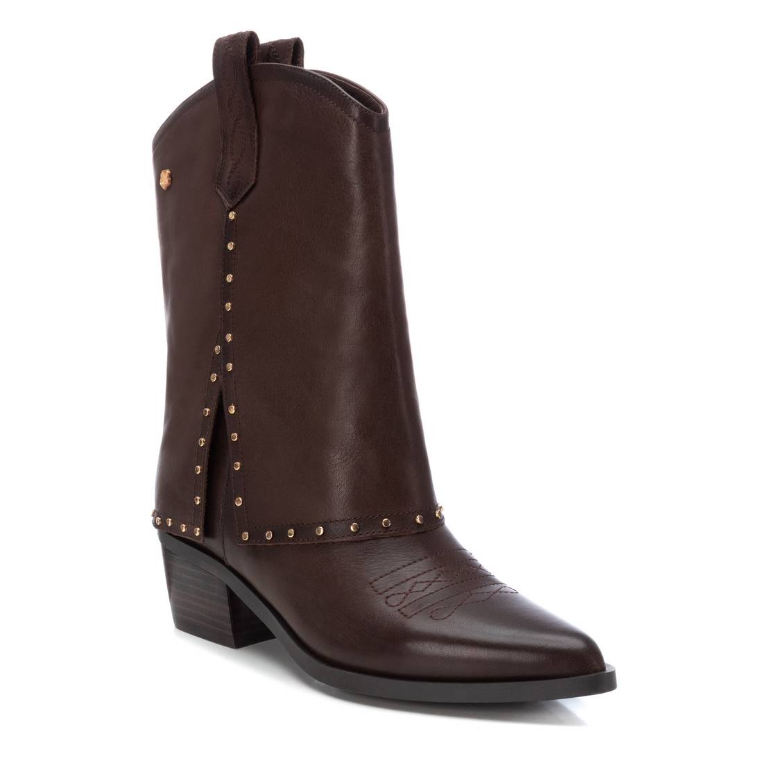 Carmela 16196102 bottines santiag cuir marron