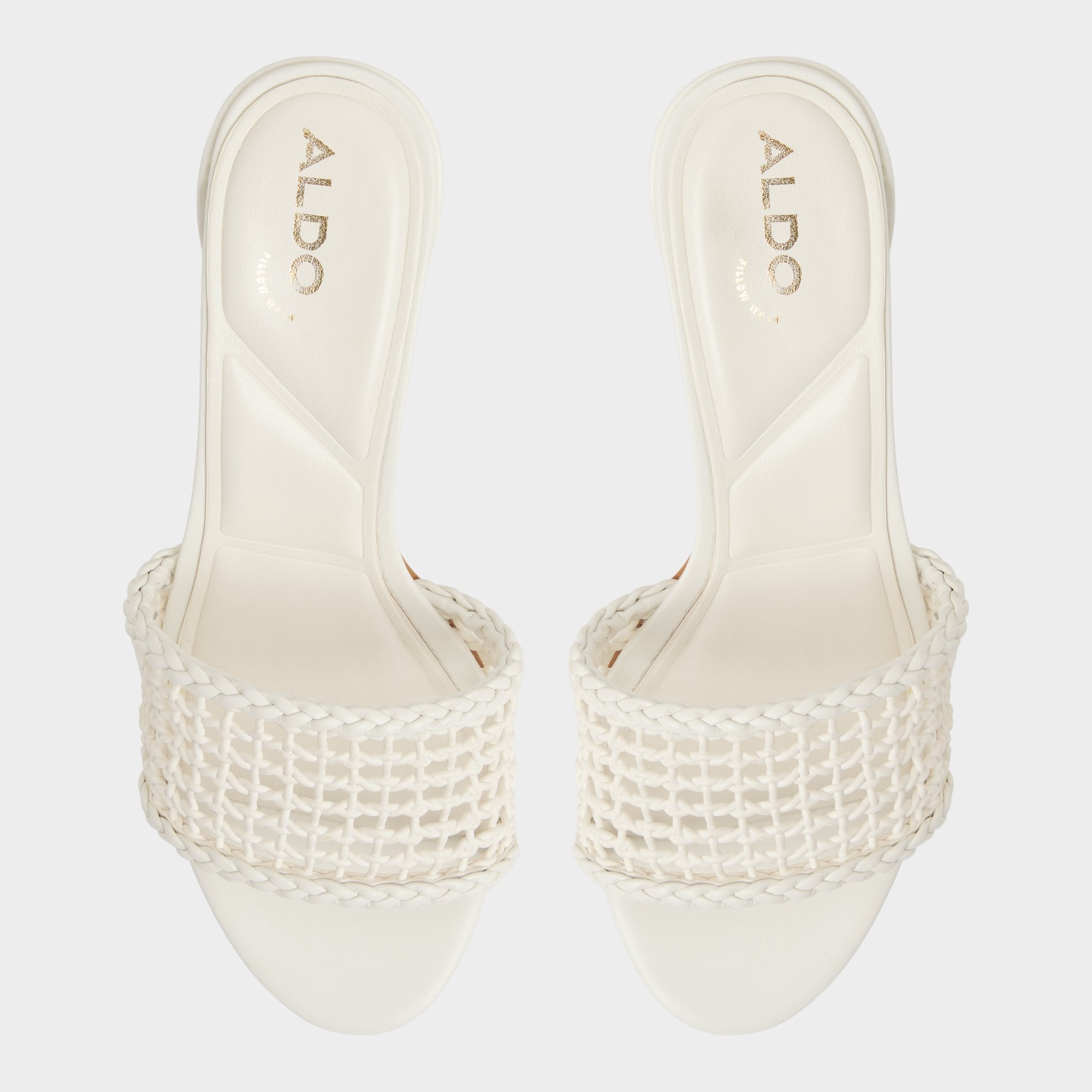 ALDO Beachdate sandales femme talon carré blanc