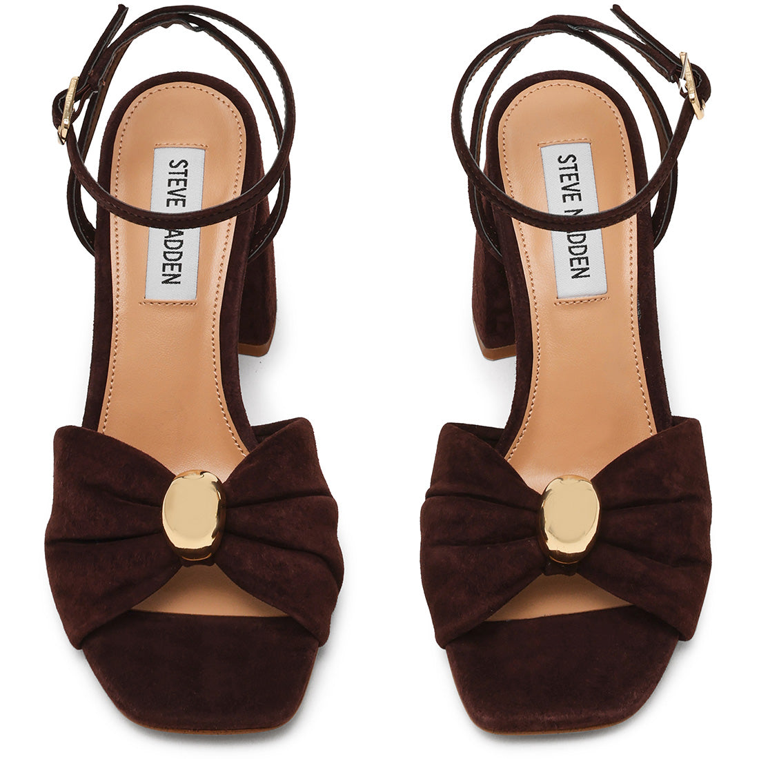 Steve Madden Meladi Sandal sandales daim chocolat talon 7 cm