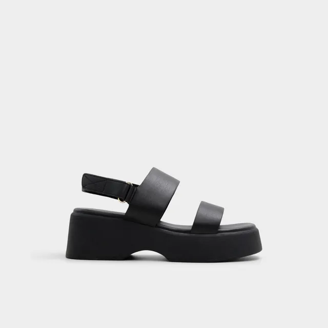 ALDO Thilda sandales compensées noires velcro