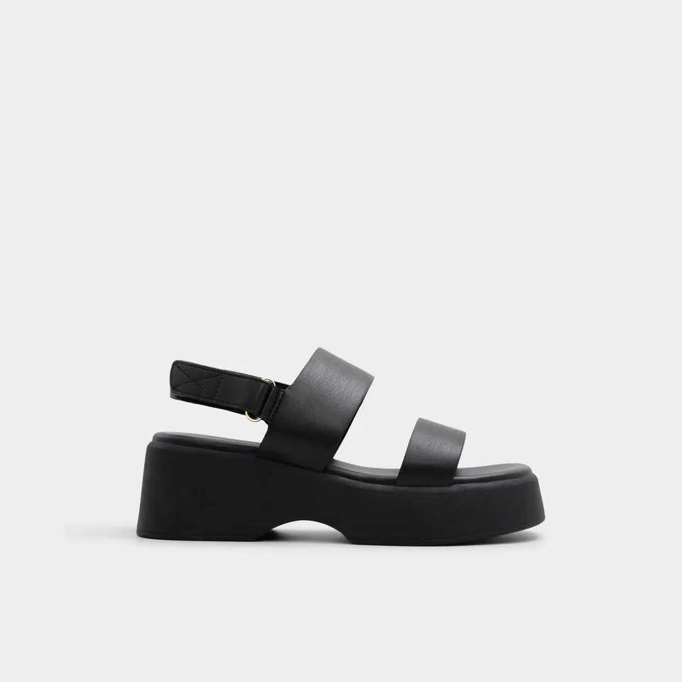 ALDO Thilda sandales compensées noires velcro