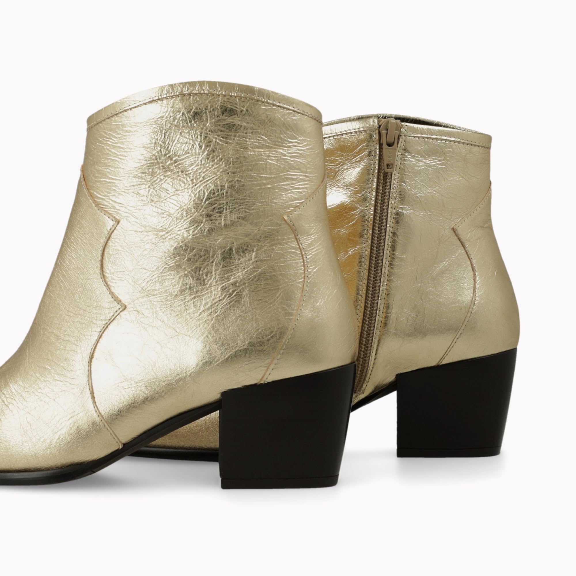 LODI KOL5587 bottines cuir dorées fête