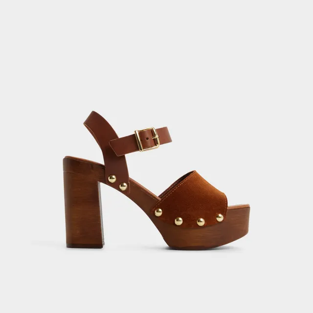 ALDO Niloria sandales bloc suède marron clouté