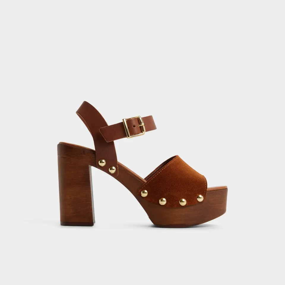 ALDO Niloria sandales bloc suède marron clouté