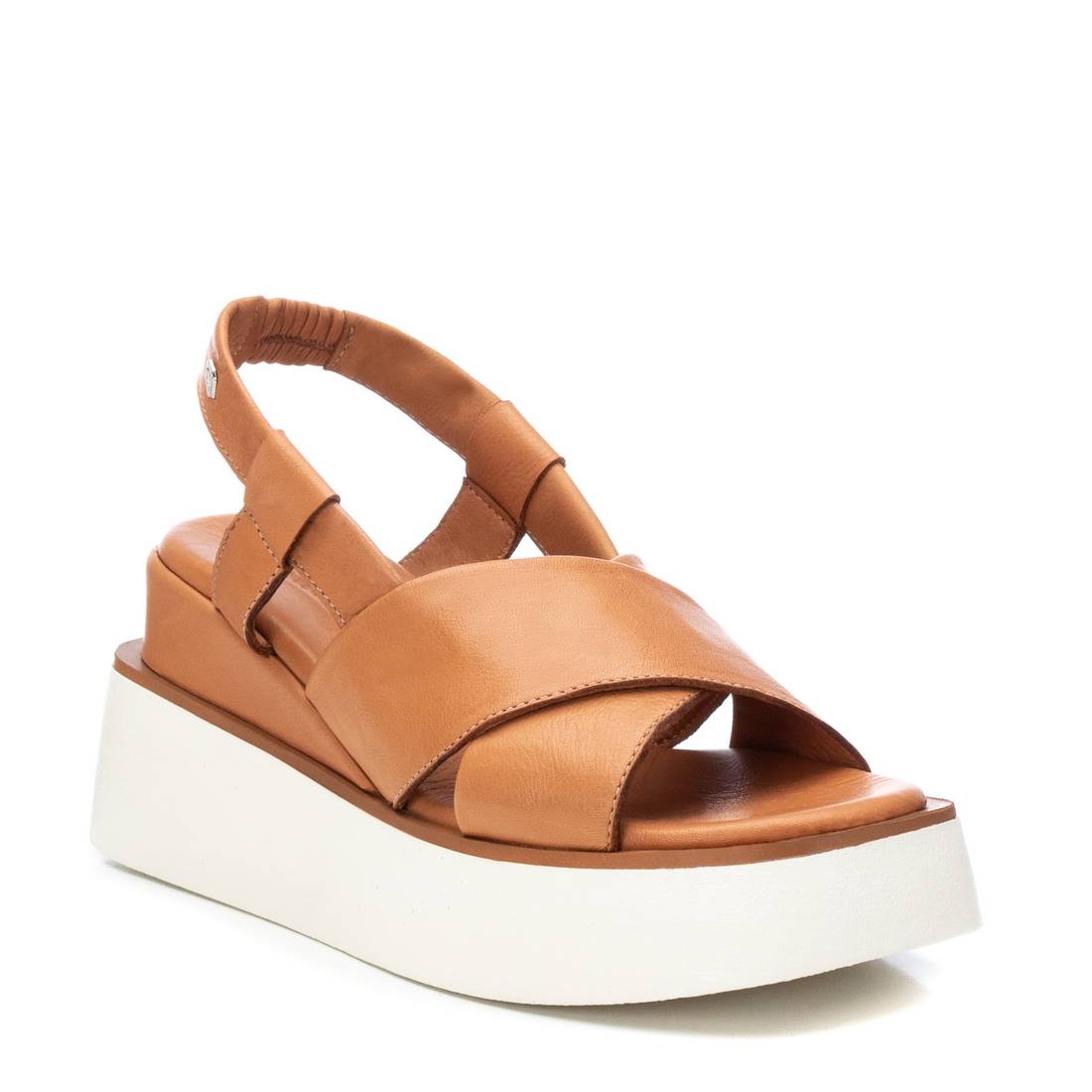 Carmela 16078701 sandale femme cuir marron compensée 8 cm