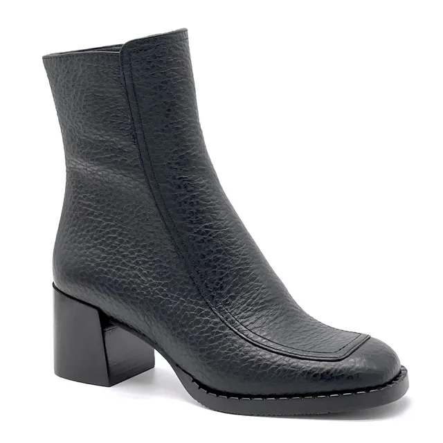 ELATA 51504_3 bottines cuir noir talon 6 cm