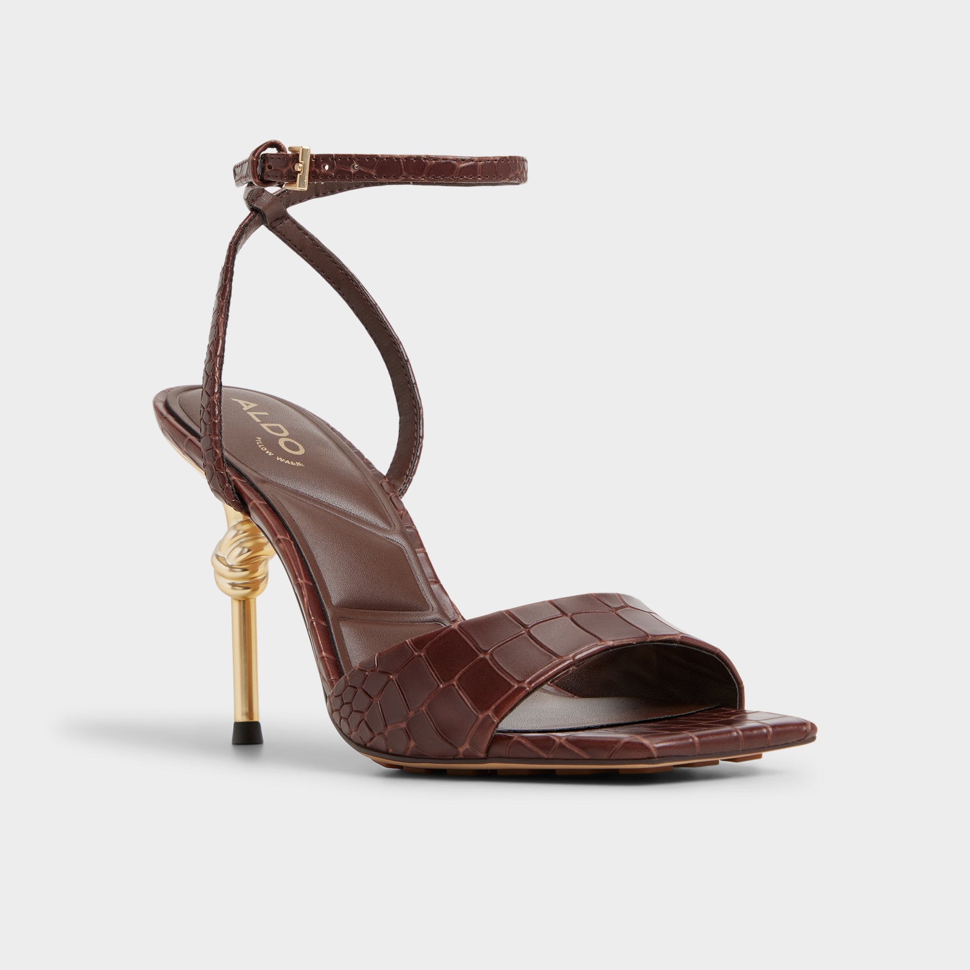 ALDO Harmonious sandales talon aiguille doré