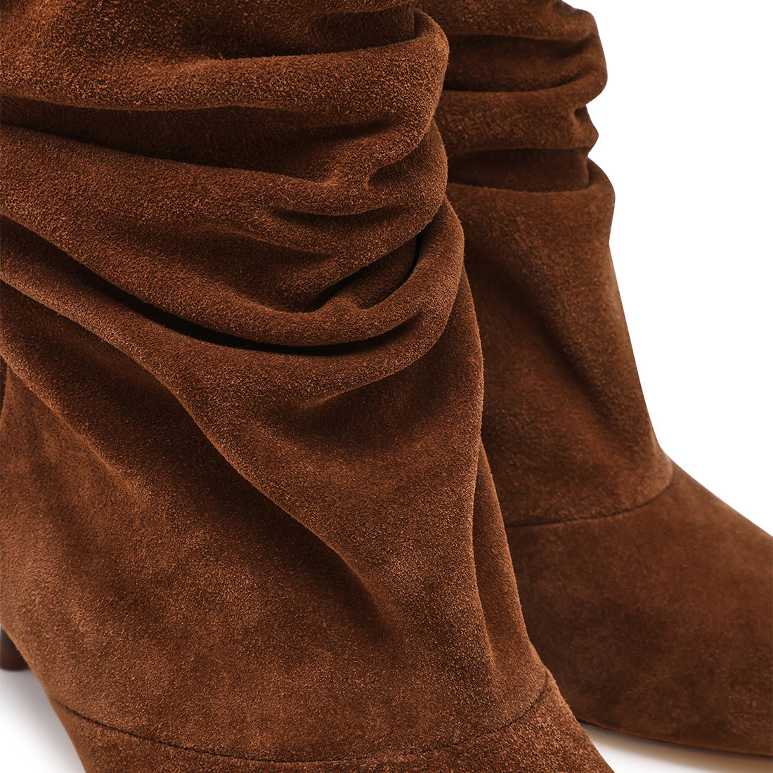 Steve Madden Flux bottines daim châtaigne talon 4 cm