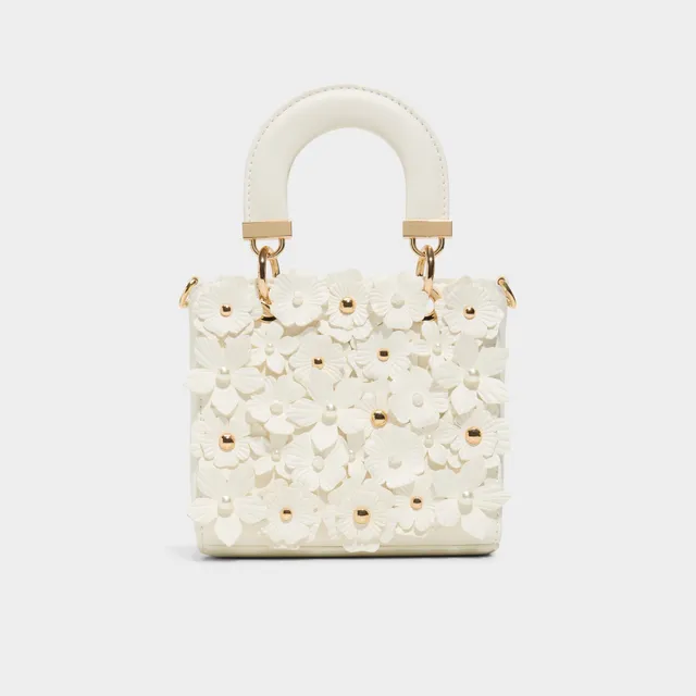ALDO Azeyliaa sac blanc fleurs 3D