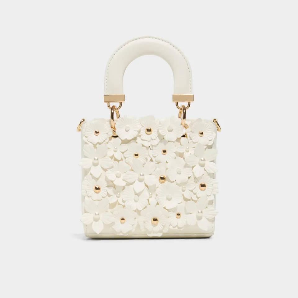 ALDO Azeyliaa sac blanc fleurs 3D