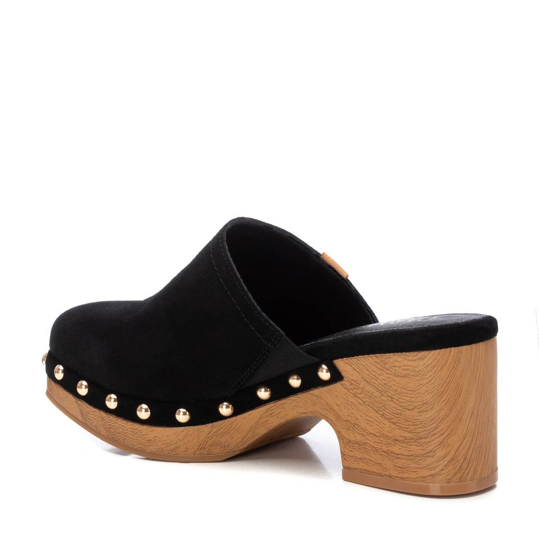 Carmela 16147504 sabot cuir noir clous talon 7 cm