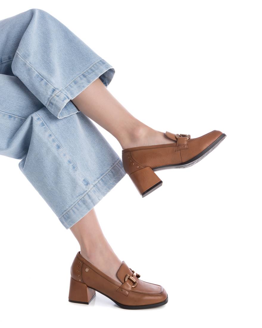 Carmela 16194102 mocassins femme marron cuir talon 6 cm
