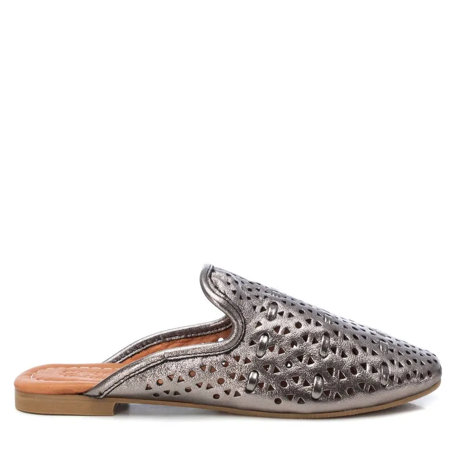 Carmela 16158504 sabots femme gris cuir véritable