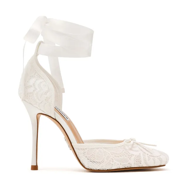 Steve Madden Larina Pump escarpins dentelle blanche
