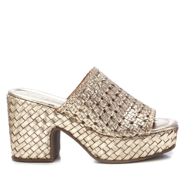 Carmela 16222304 mule femme cuir doré talon 9 cm