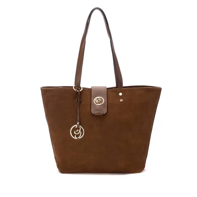Carmela 18616201 sac shopper cuir camel 31x46x17 cm