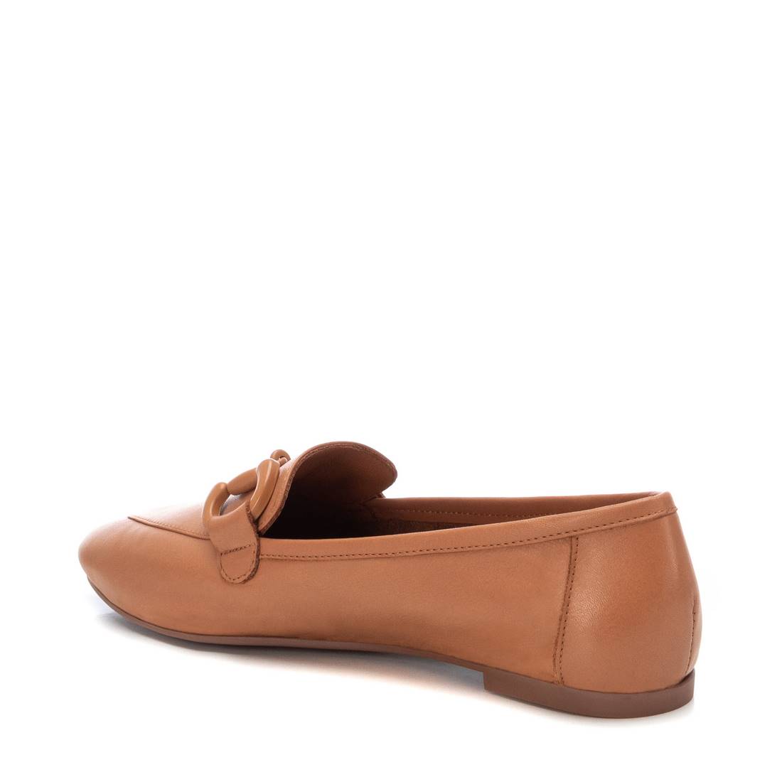 Carmela 16047201 mocassin marron cuir plat