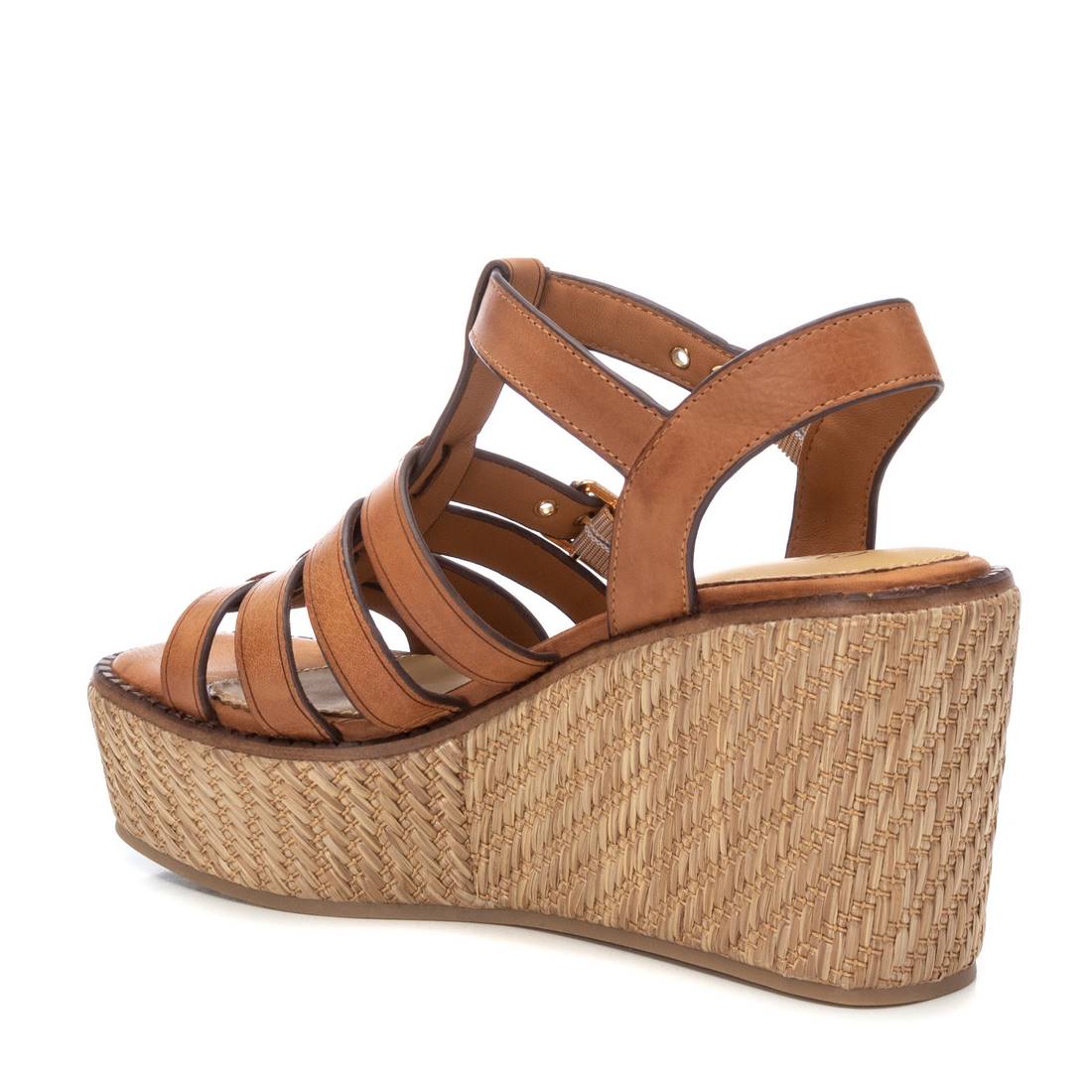Carmela 16138801 sandales femme marron cuir compensée