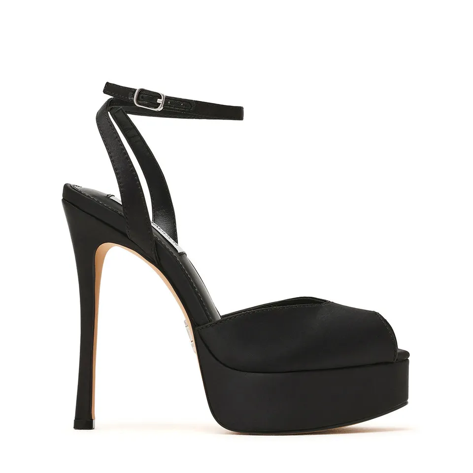 Steve Madden Martini Escarpins Noir Satin Talon 12 cm