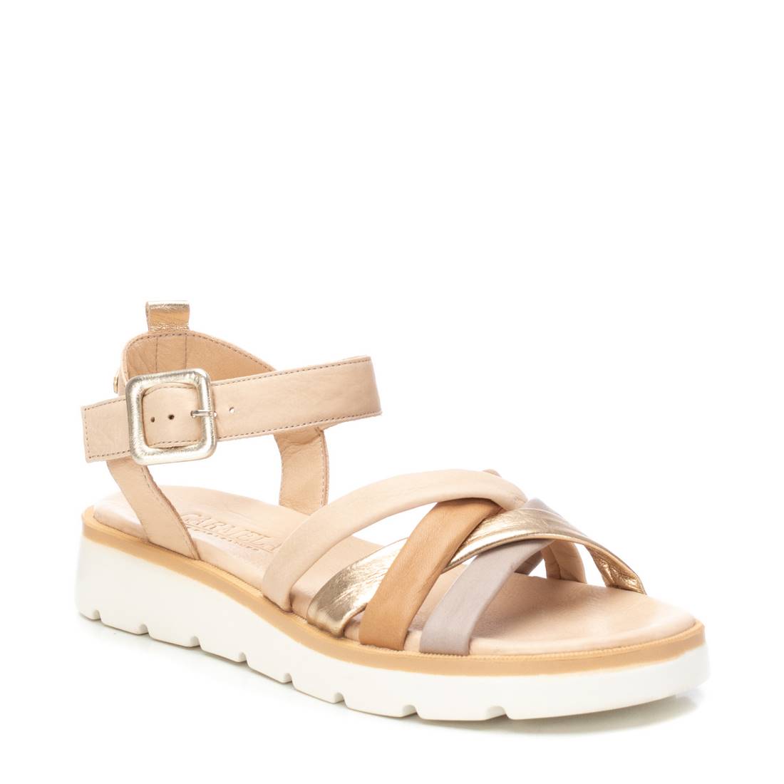 Carmela 16155701 sandales femme marron cuir plates