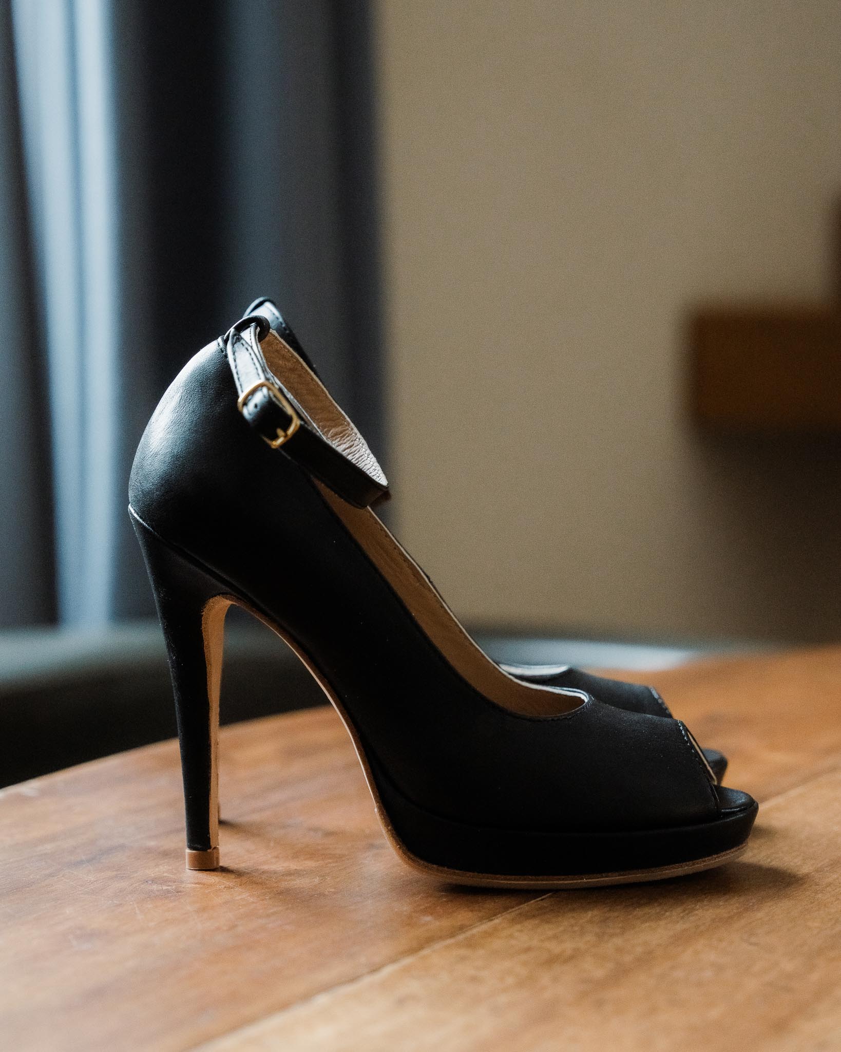 Dessine Moi Un Soulier Escarpin ouvert cuir lisse noir 37