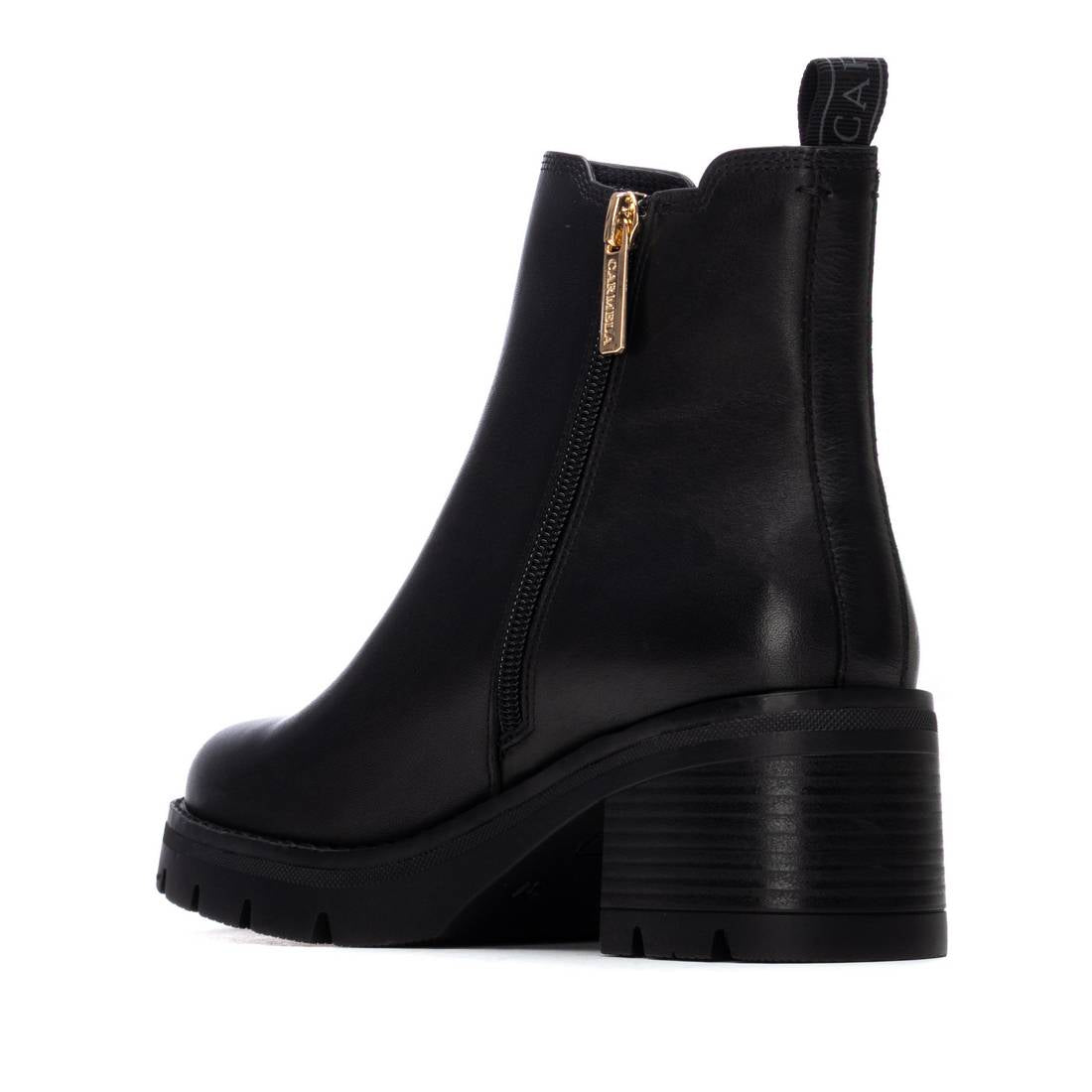Carmela 16257302 bottine femme noir cuir chelsea