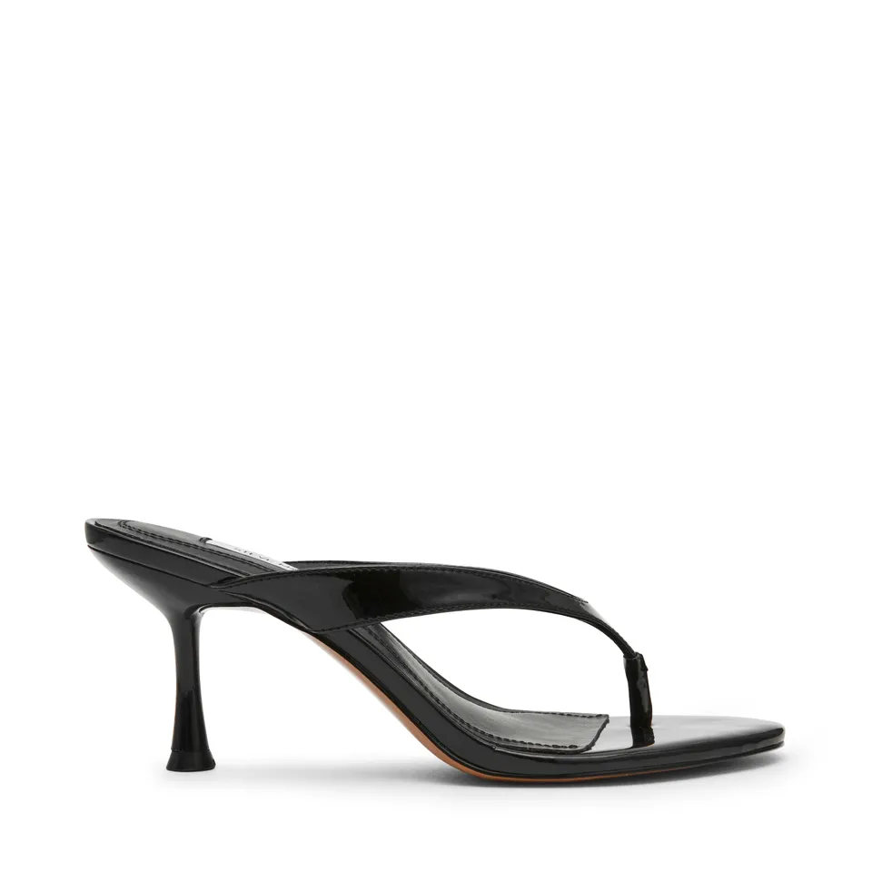 Steve Madden Faroh sandales vernies noires talon 6 cm
