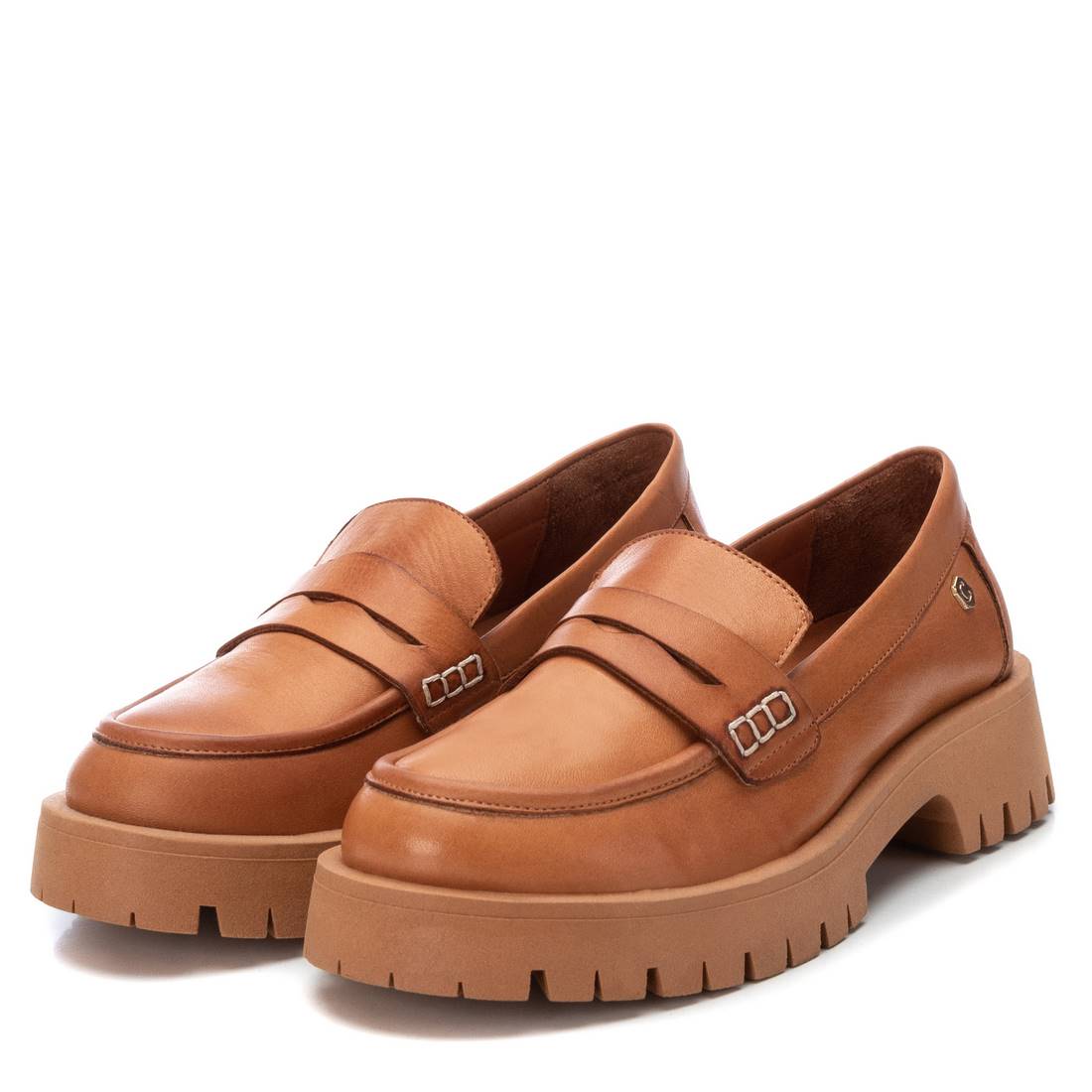 Carmela 16099102 mocassins cuir marron plat
