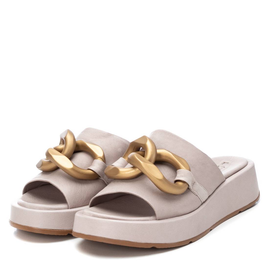 Carmela 16077410 sandale cuir blanc plateforme
