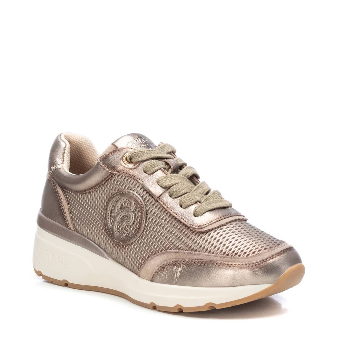Carmela 16142001 basket cuir gris lacets