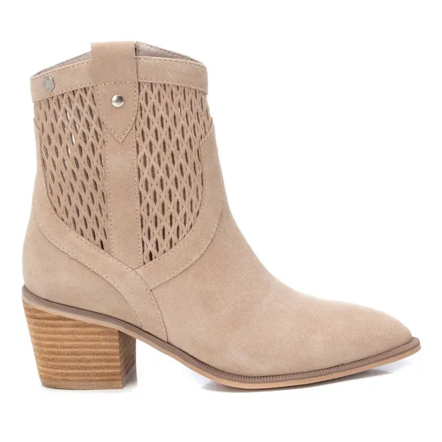 Carmela 16152102 bottine femme suède blanc cowboy
