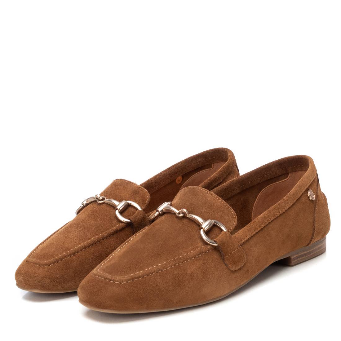 Carmela 16217502 mocassins femme camel cuir plat