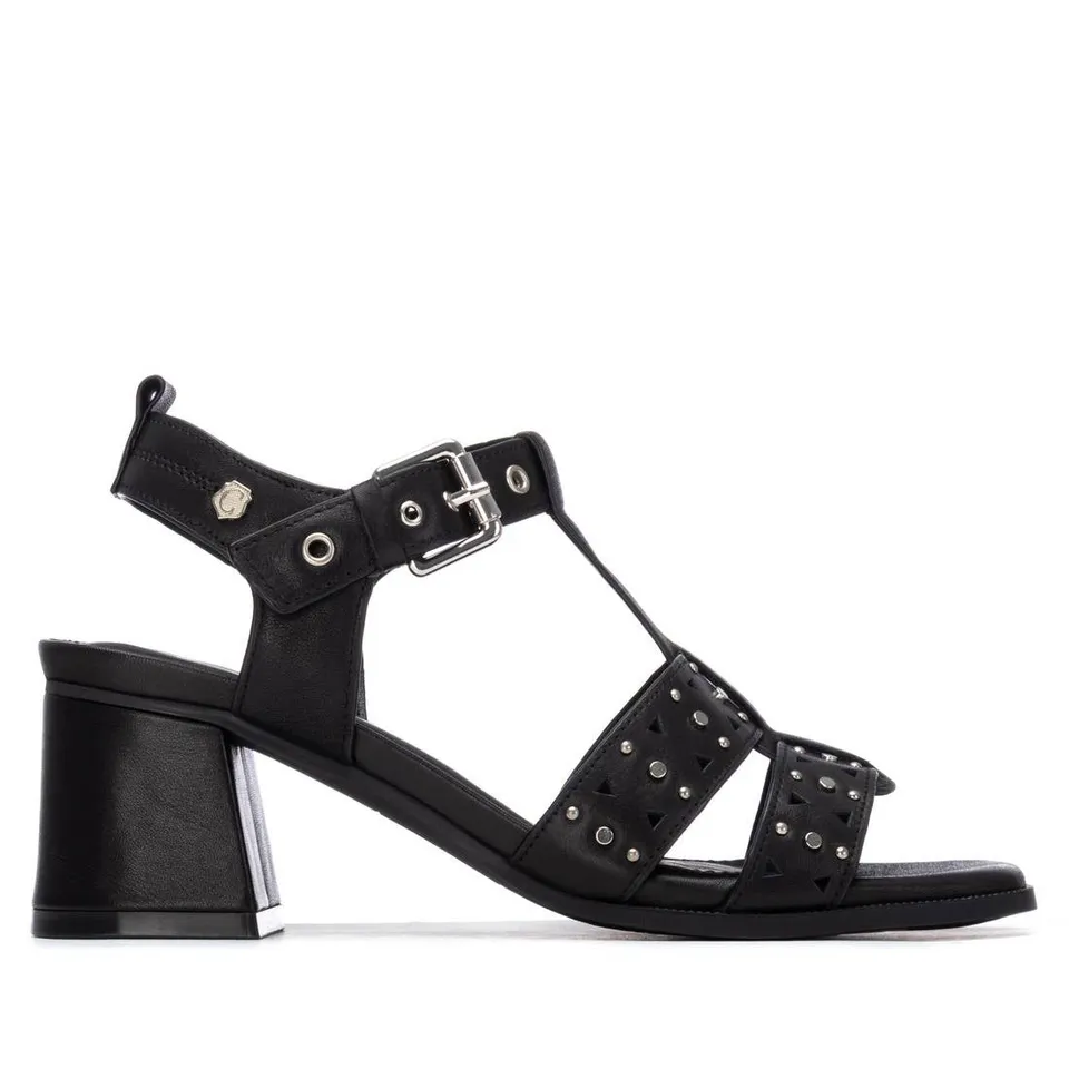 Carmela 16325103 sandale cuir noir talon 7 cm