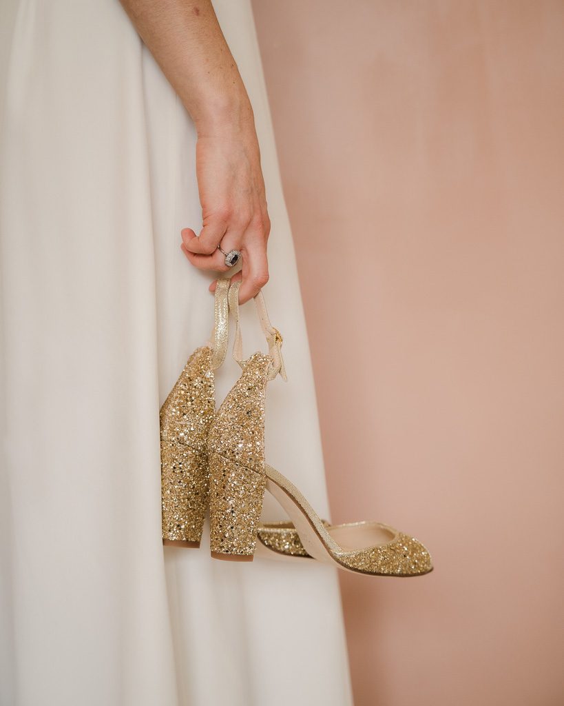 Dessine Moi Un Soulier Charlotte sandale glitter champagne