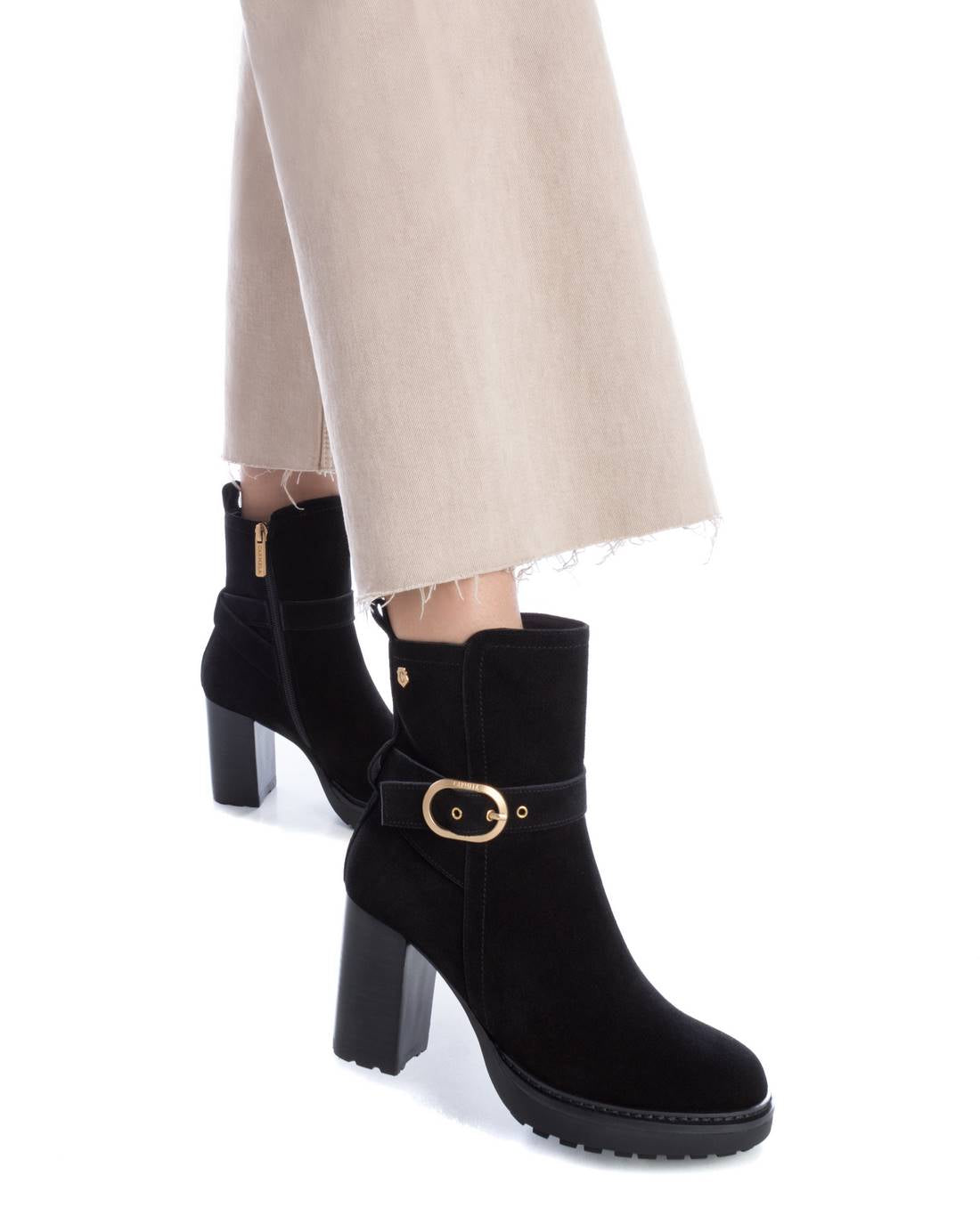 Carmela 16113501 bottine cuir noir talon 8 cm 35-41