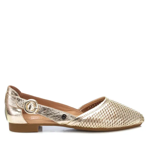 Carmela 16076009 ballerine cuir doré plat