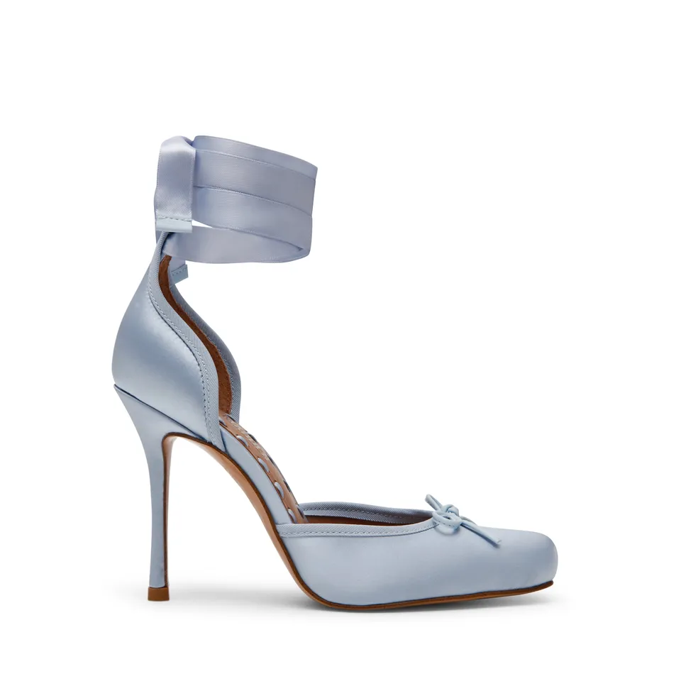 Steve Madden Larina escarpins bleu satin talon 10,2 cm