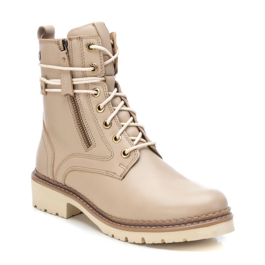 Carmela 16102803 bottine cuir marron talon bas