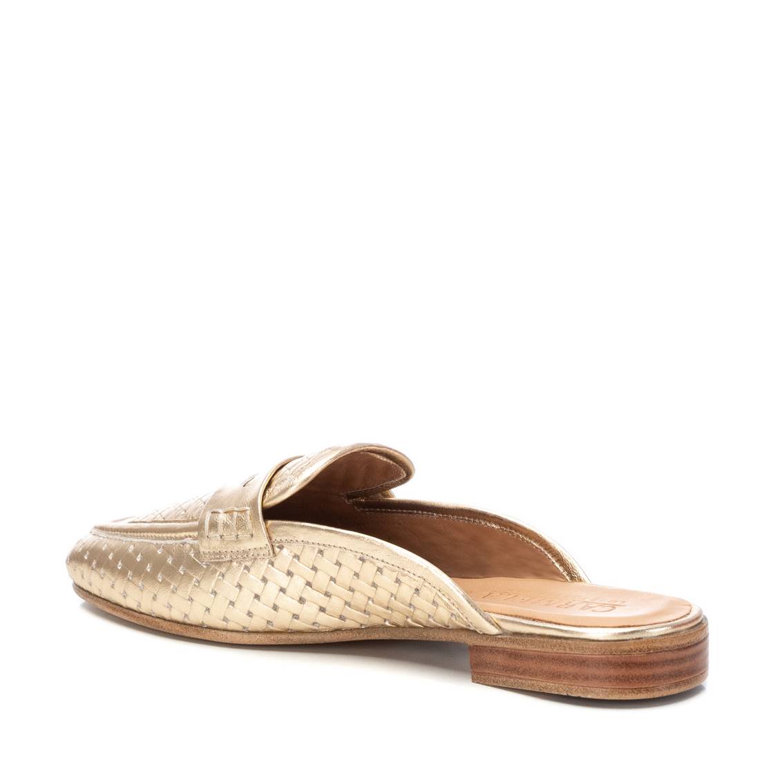 Carmela 16155905 sabot cuir doré tressé