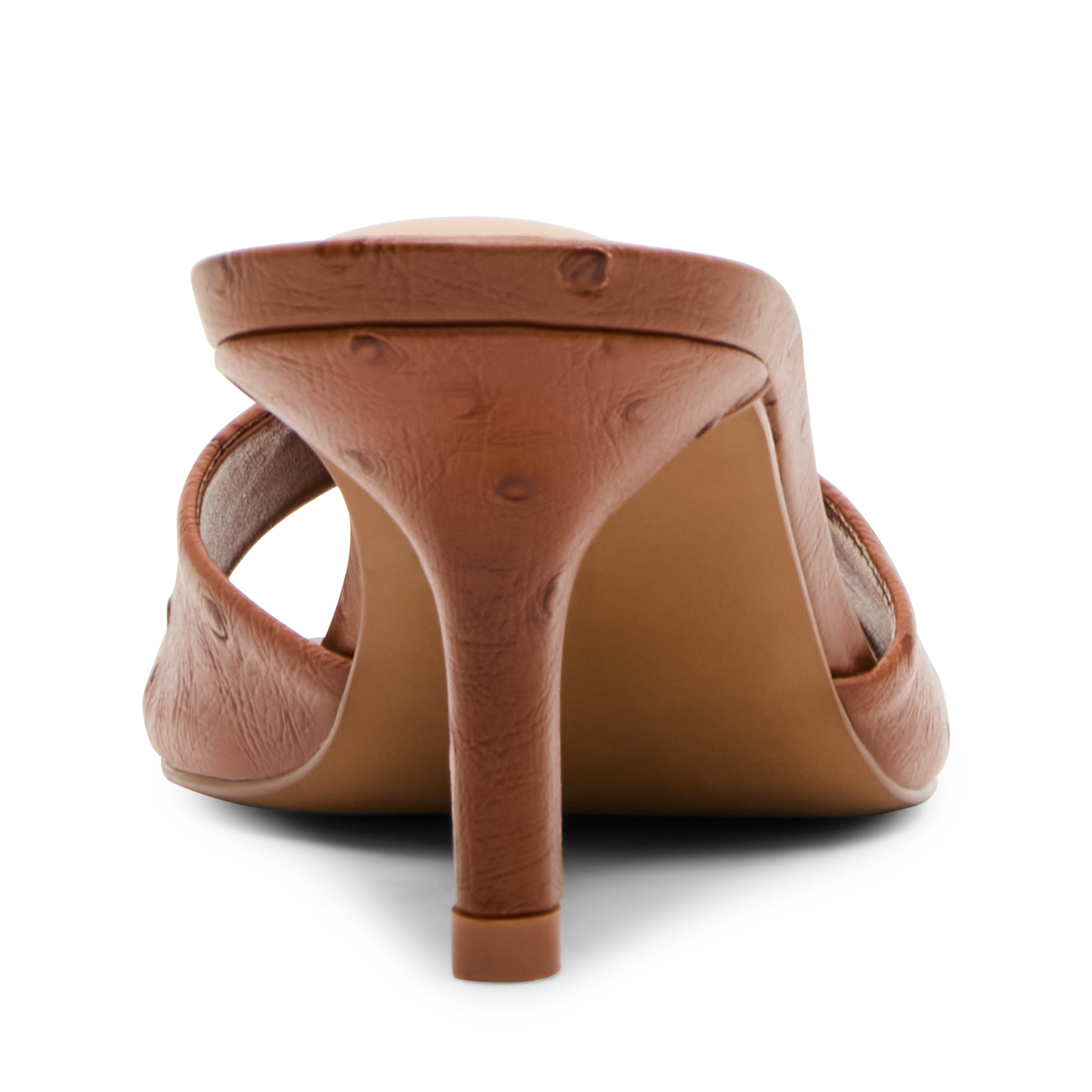 Steve Madden Kendrix-Ost mule cuir cognac talon 6,3 cm