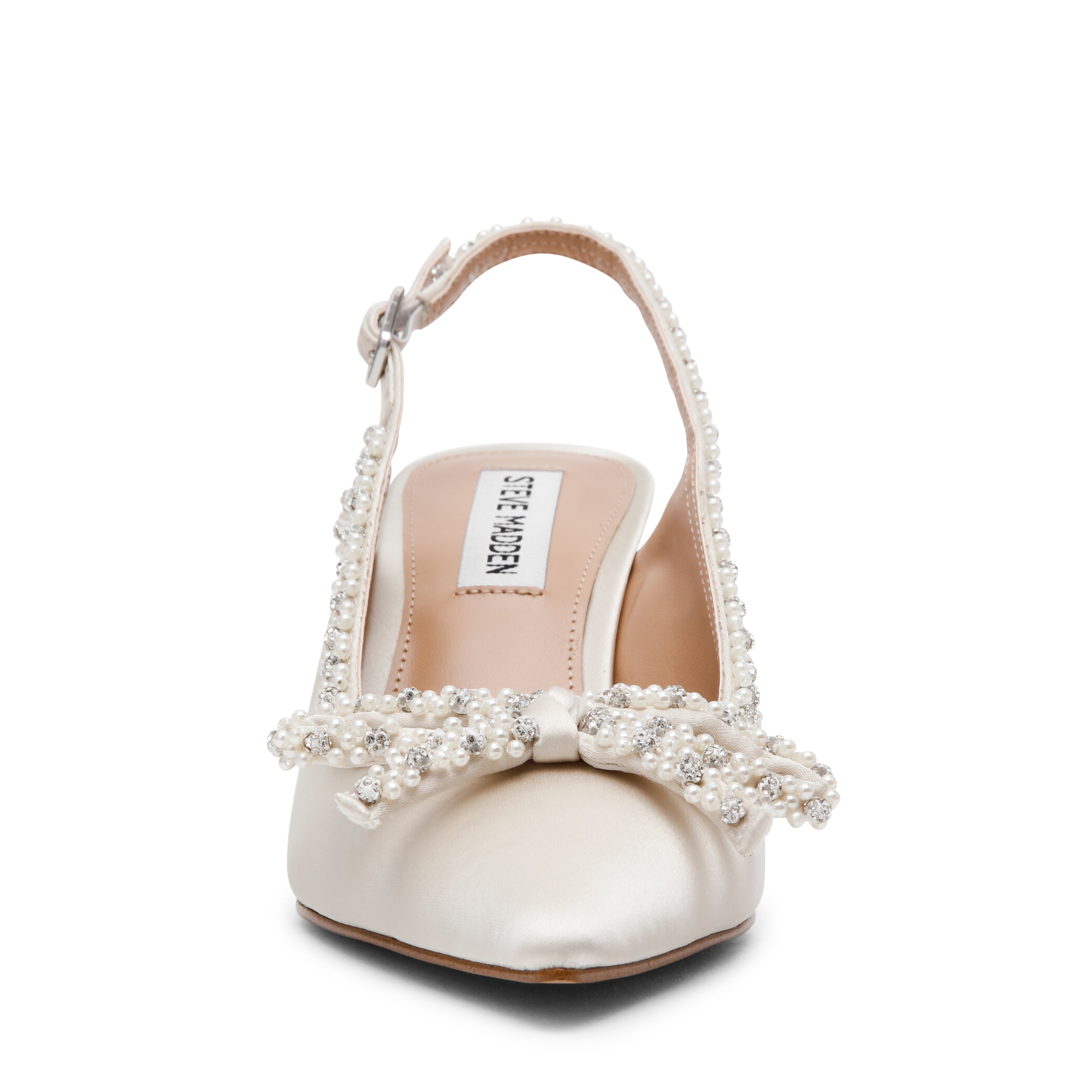 Steve Madden Florissa Pump escarpins ivoire satin talon 7,5 cm