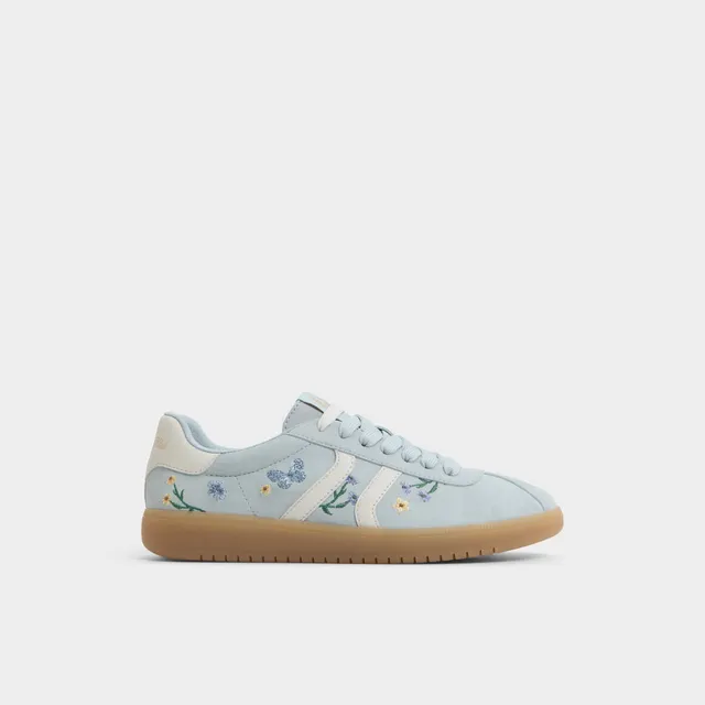 ALDO Chicsneaker baskets suède pastel brodées fleurs