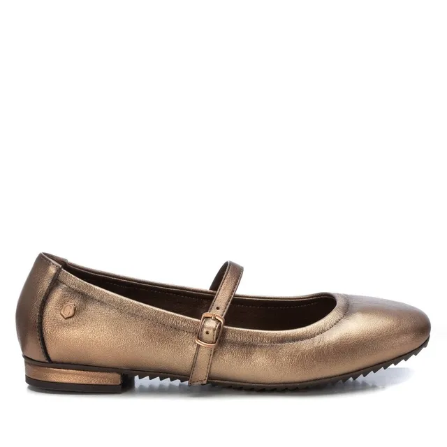 Carmela 16201301 ballerine femme cuir doré boucle