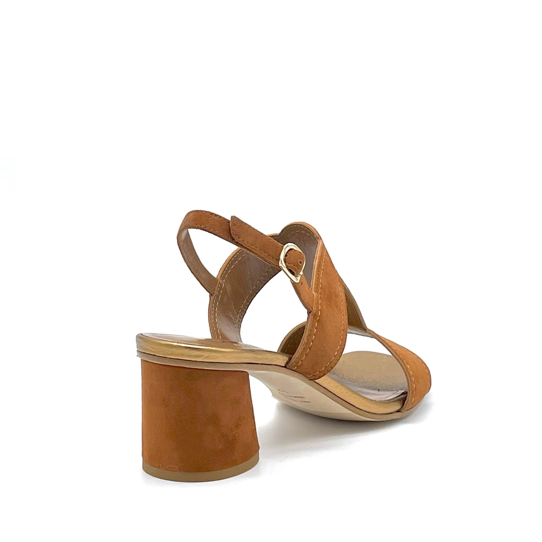 Elata 15161 sandales marron doré talon 5,5 cm