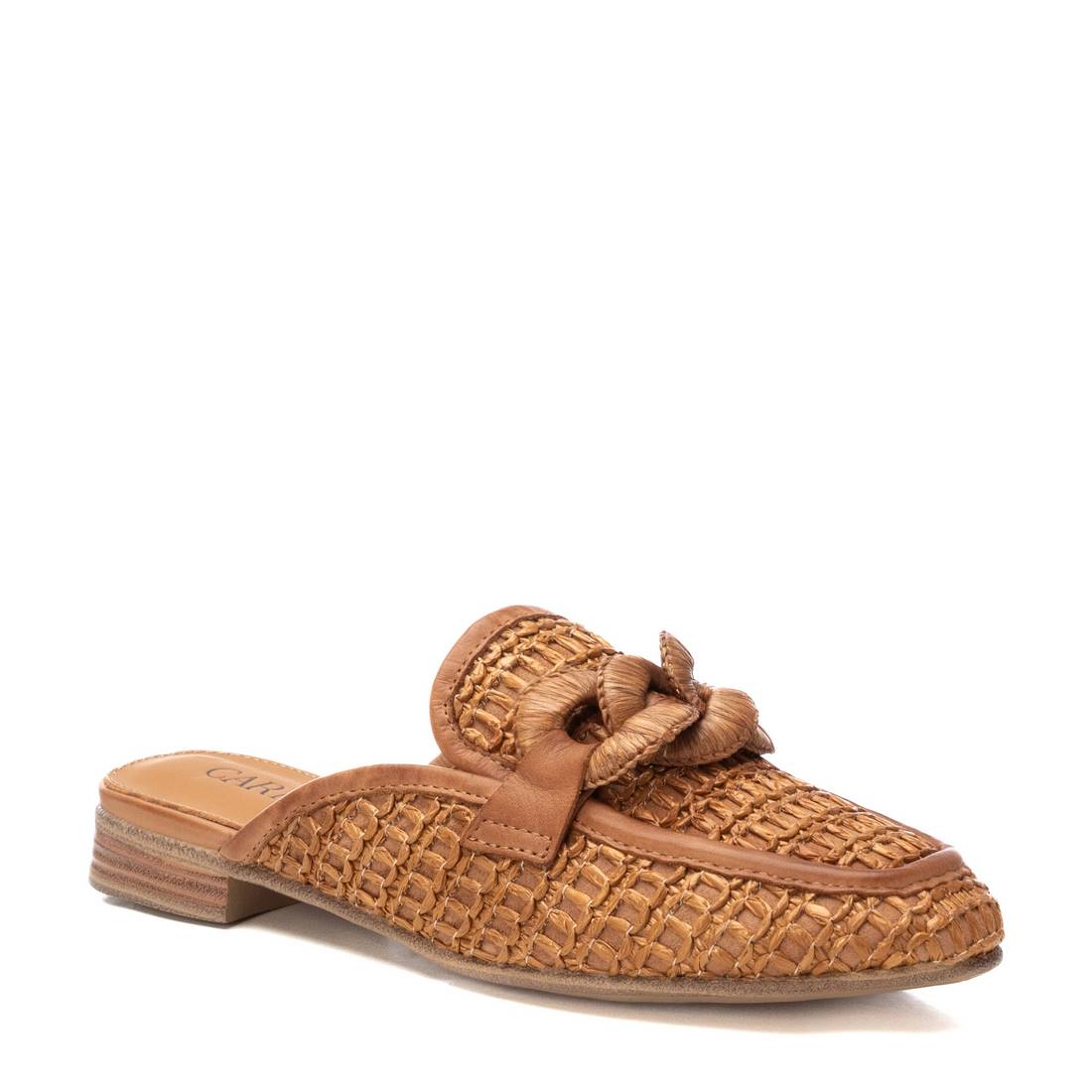 Carmela 16231101 Sabot camel ajouré talon bas