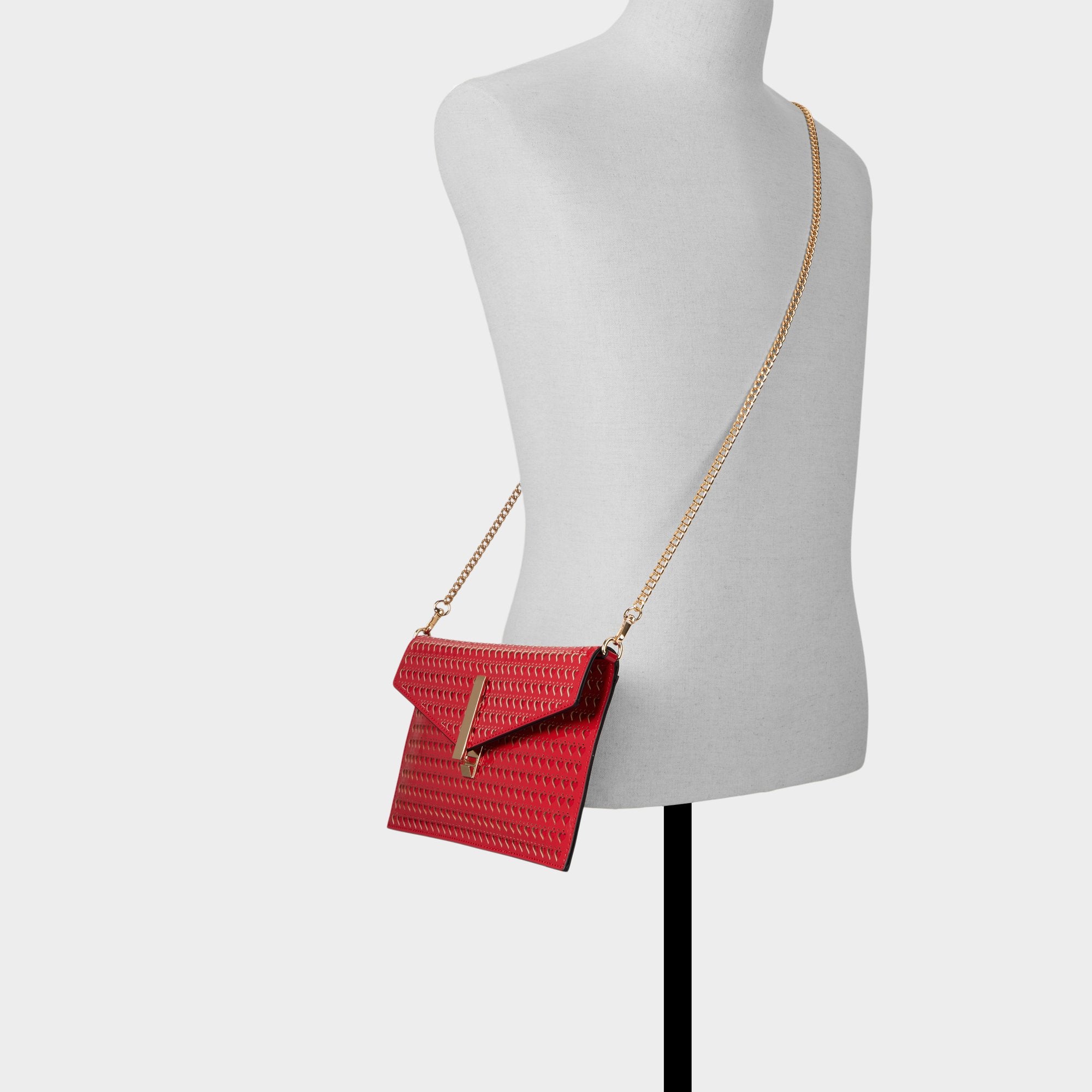 ALDO Loveclutchh pochette cœur rouge femme
